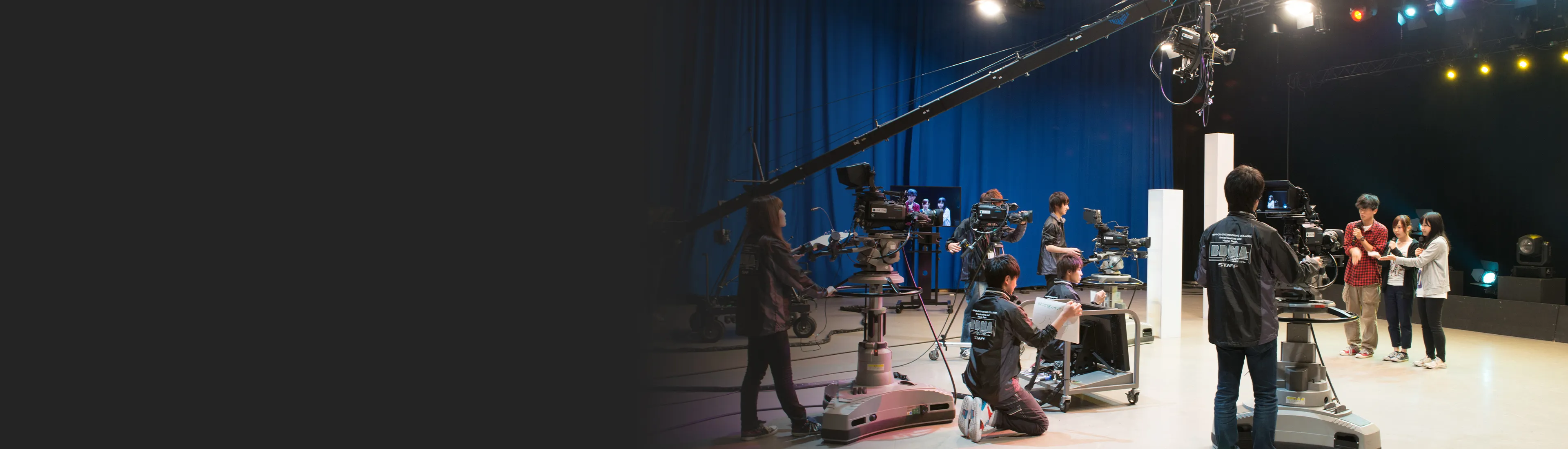 撮影中のデジタルオープンスタジオ