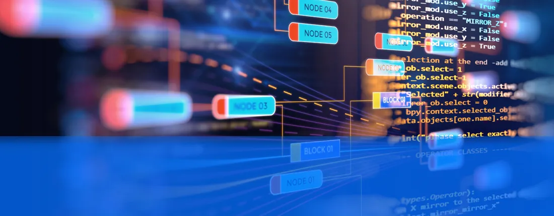 プログラミングに使用するソフトの画面の合成画像