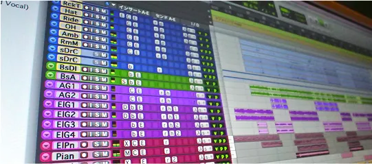 ソフトウェアのインターフェース画面