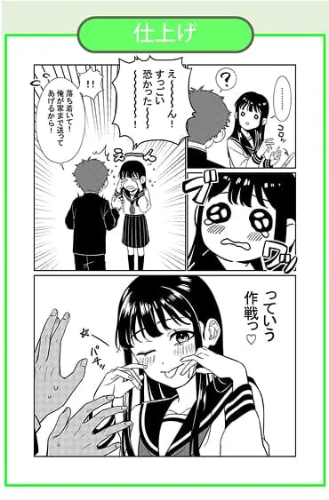 マンガ制作の流れを示した図