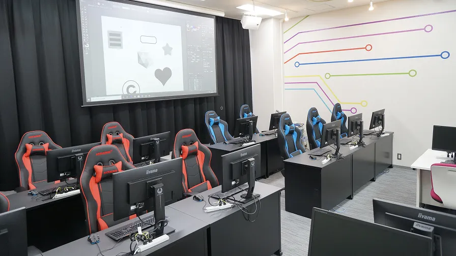 ゲーム研究・開発ルームの対戦ゲームエリア