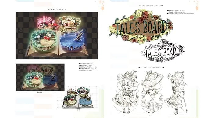 デザイン案が描かれている様子