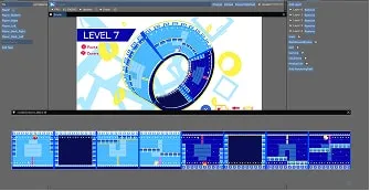 レベルデザインを行っている作業画面
