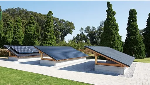 IoT・スマートハウス実習棟の模擬屋根