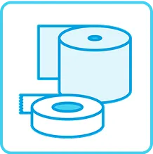 テーピング用テープのイラスト