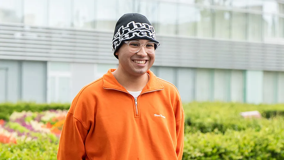 インタビューに応じてくれた学生のポートレート