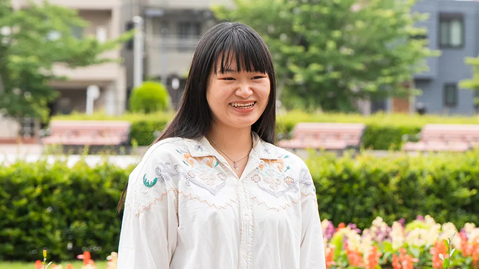 インタビューに応じてくれた学生のポートレート