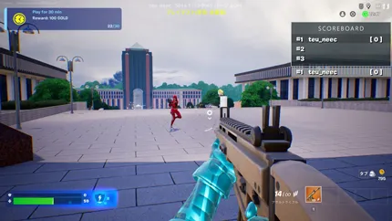 ゲームのデモ画面