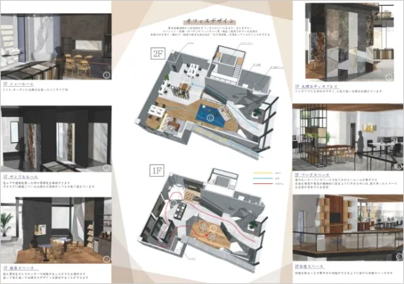 学生作品 - 快適に過ごせて仕事ができる理想のオフィス併用住宅 -02