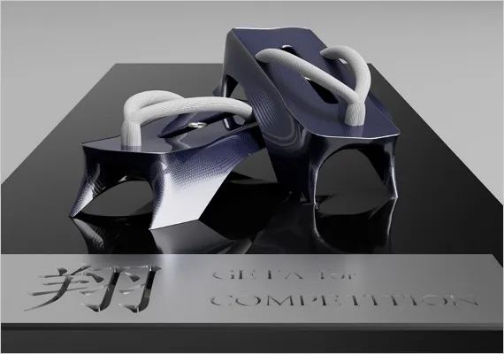 学生作品 - 『翔』競技用下駄 -01