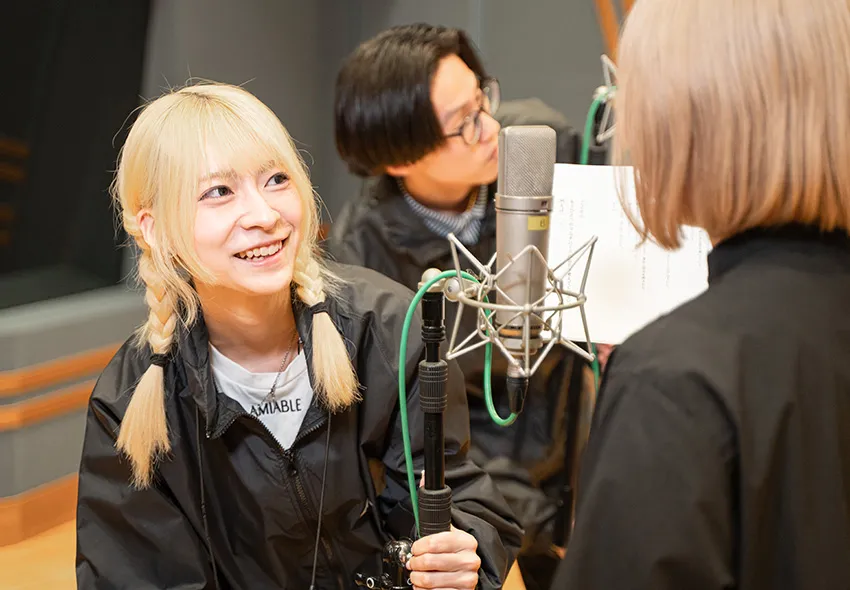 レコーディング実習の様子