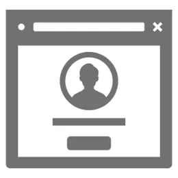 ログイン画面のブラウザのアイコン