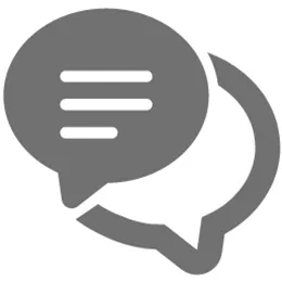 重なった吹き出し、コミュニケーションのアイコン