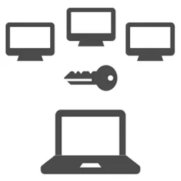 PCとセキュリティのアイコン