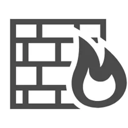 ファイアーウォールのアイコン