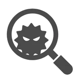 攻撃を検知したアイコン