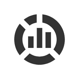 棒グラフと円グラフを組み合わせたアイコン