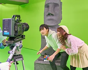 視覚効果を制作しているイラスト