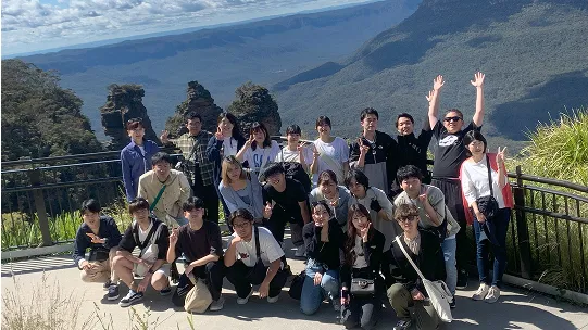 海外研修での集合写真