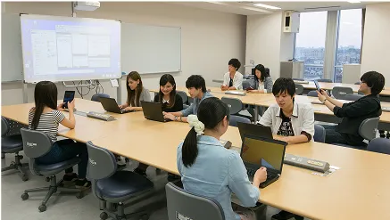 ITカレッジ卒業後に併設校である東京工科大学等に変種可能になることを表した図