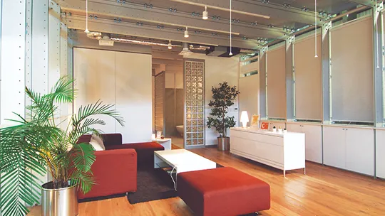 実習で使用されている生活空間を再現した設備や家具