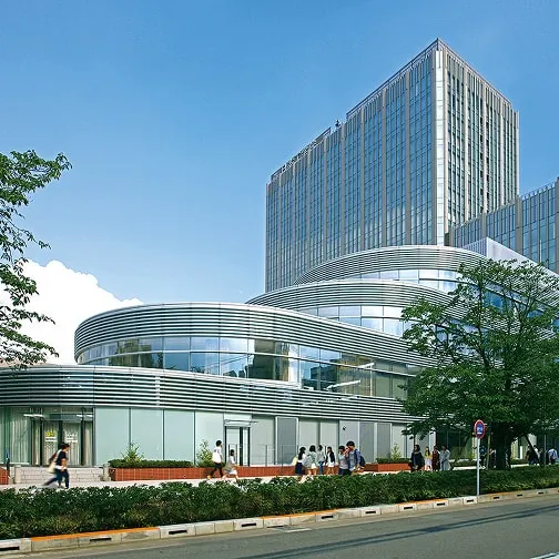 建築時の完成イメージ図によるスタイリッシュな2号館