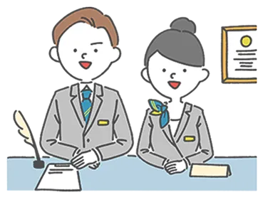 正面を向いて話す講師