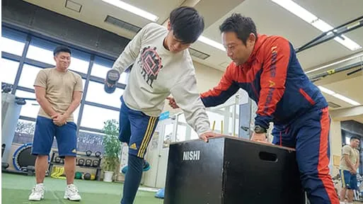 コンディショニング指導風景