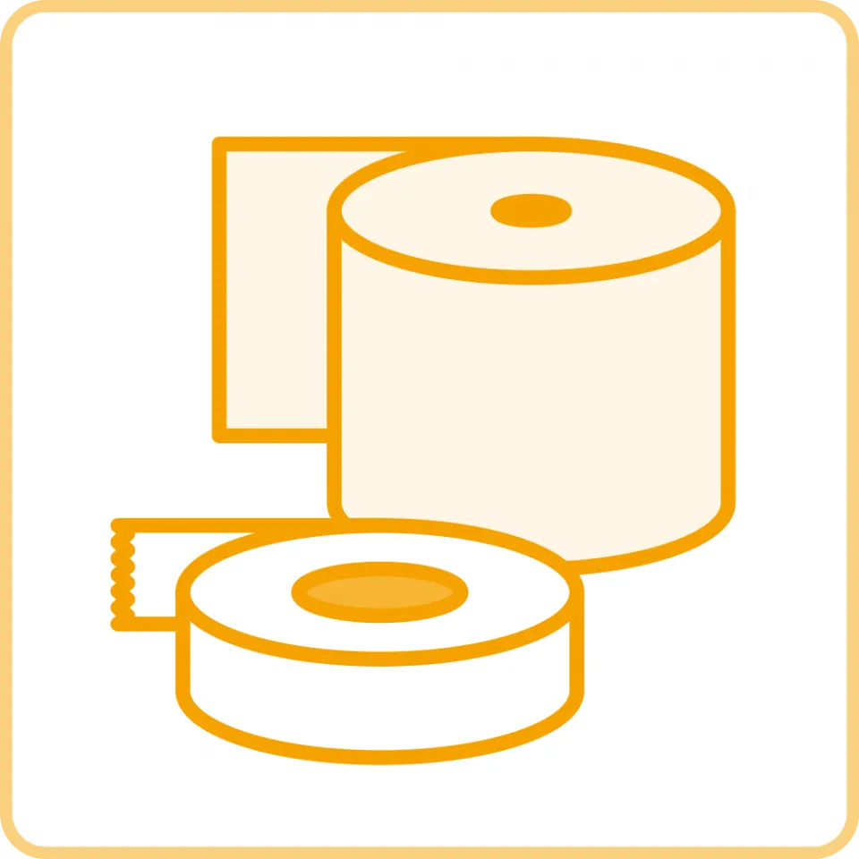 テーピング用テープのイラスト