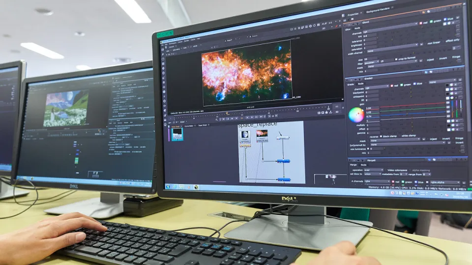 CG制作の流れを示した図