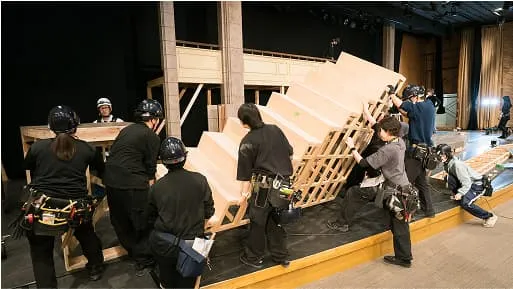 舞台制作の流れを示した図