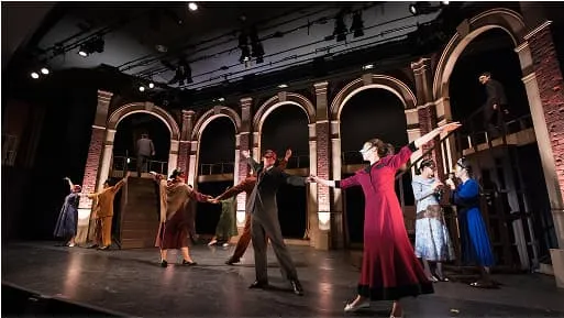 舞台制作の流れを示した図