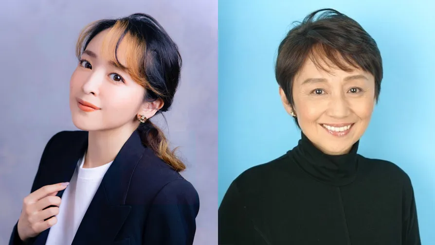 潘めぐみさんと潘恵子さんのポートレート