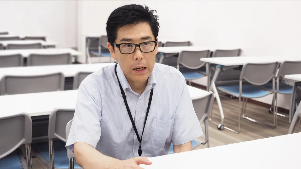 サイバーセキュリティ科志望者へのメッセージを語る井上正也先生