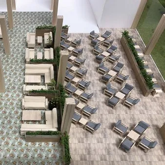 人が集まる空間をイメージしたインテリアコーディネート