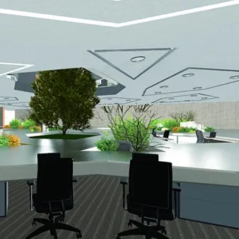 人が集まる空間をイメージしたインテリアコーディネート