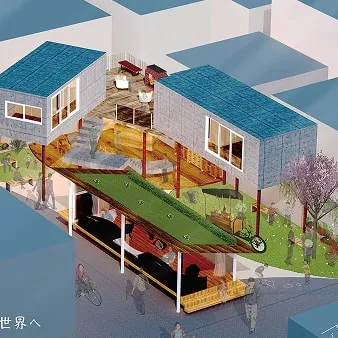 人が集まる空間をイメージしたインテリアコーディネート