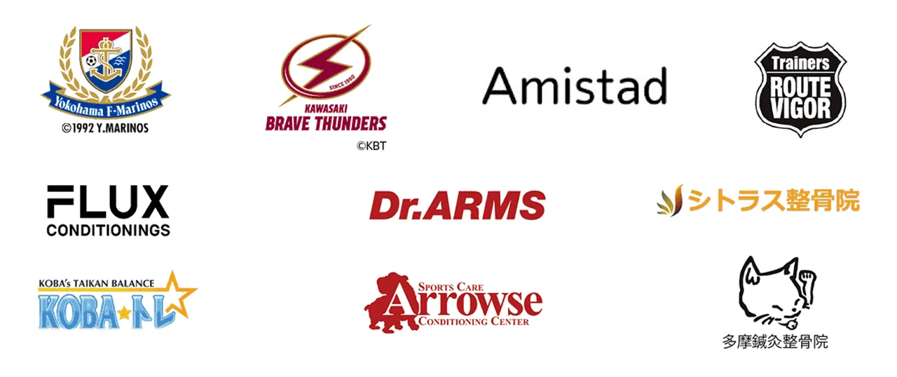 提携企業・スポーツチームのロゴ画像
