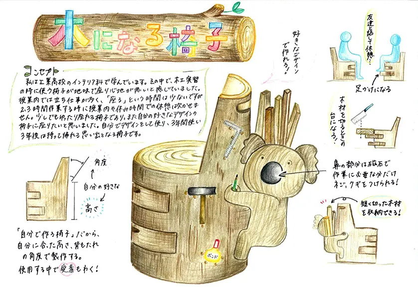 『木になる椅子』