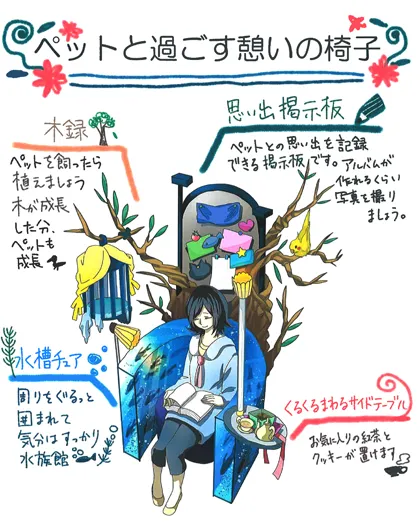 『ペットと過ごす憩いの椅子』