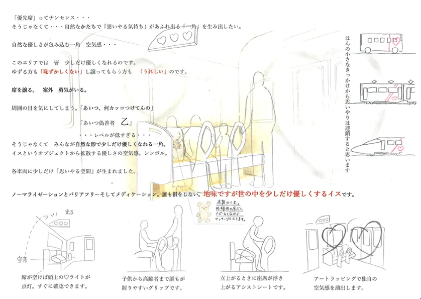 『優しさを乗せる電車』