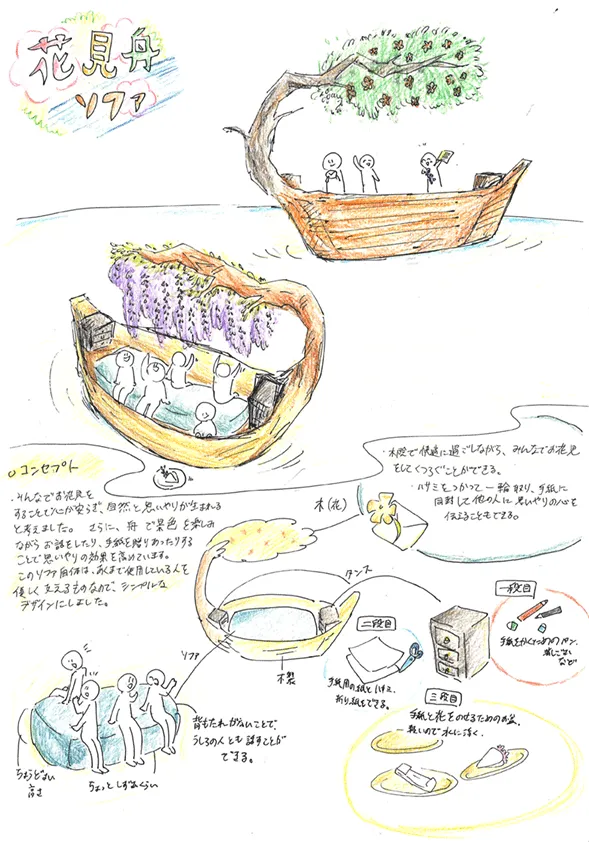 『花見舟ソファ』