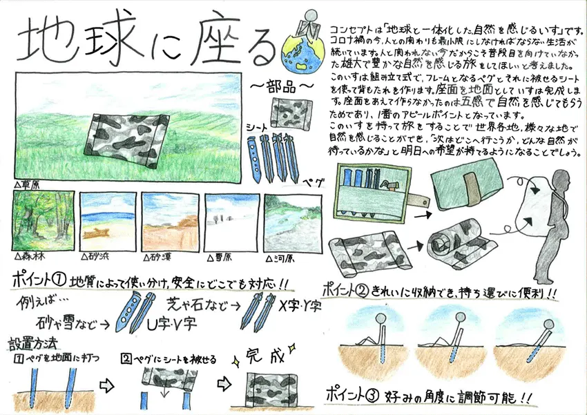 『地球に座る』