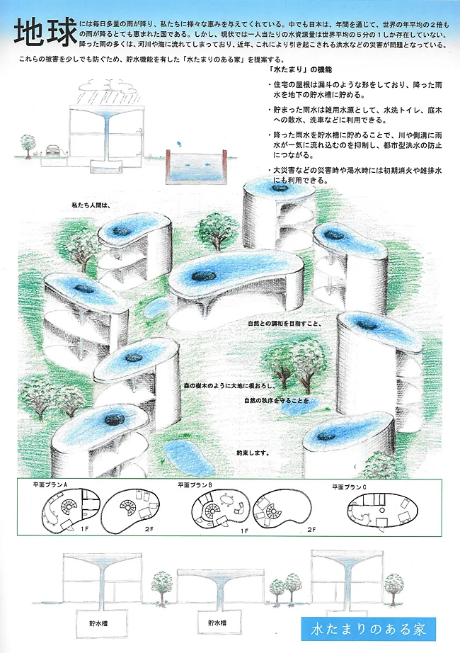 『水たまりのある家』