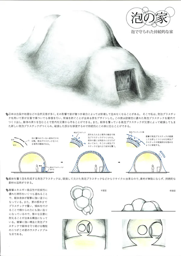 『泡の家 泡で守られた持続的な家』