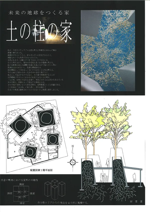 『土の柱の家』