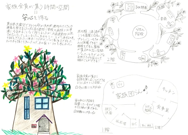 『家族が集う木の家』