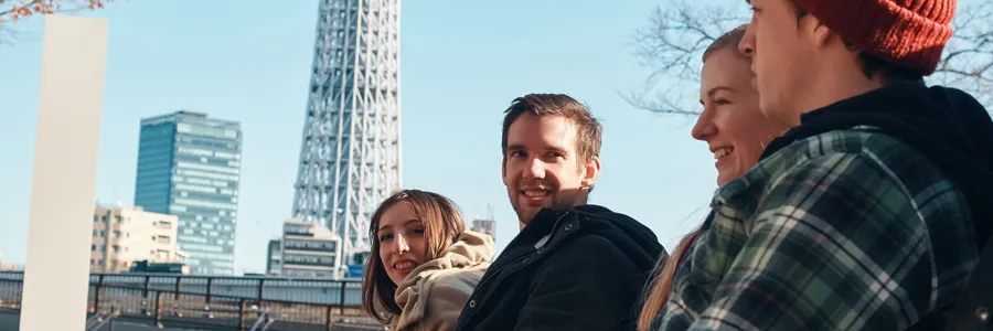 東京観光中の訪日外国人客のイメージ画像