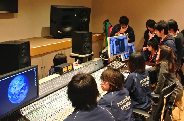 オープンキャンパス中のコントロールルーム