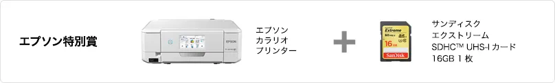 エプソン特別賞 賞品